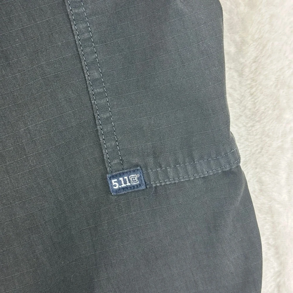 5.11 Tactical Cargo Pants Mens Relaxed 39x28 Black Utility Ripstop Workwear‎